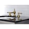 Kingston Brass KC7067AL Vintage 8" Widespread Bathroom Faucet, Brushed Brass KC7067AL - alternate 4